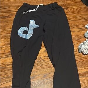 Black Kids Joggers with Logo